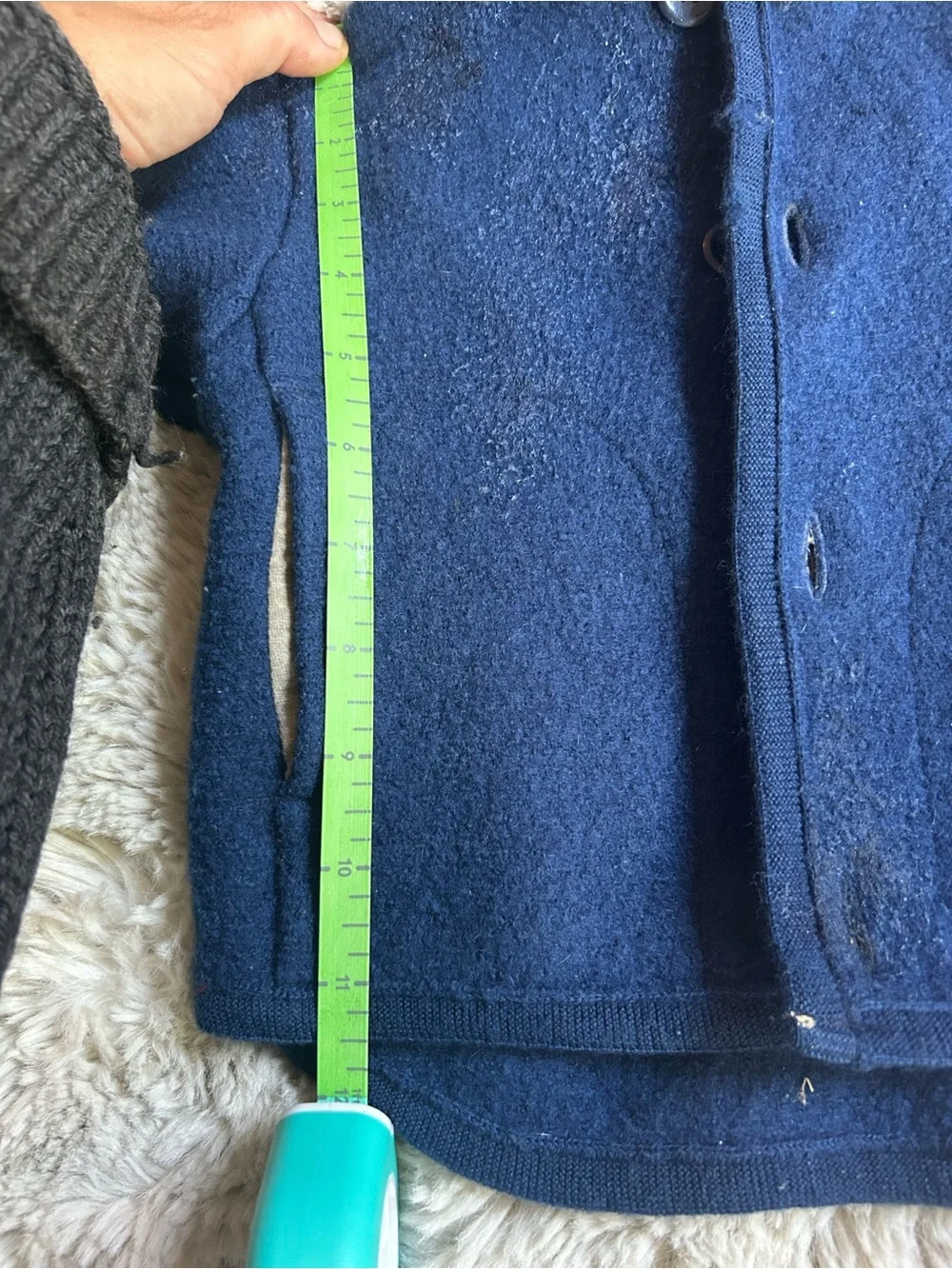 Disana boiled wool button up coat!